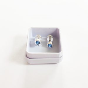 Abridores con Cristal - Celeste