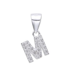 DIJE CON CRISTAL DE PLATA 925 - M