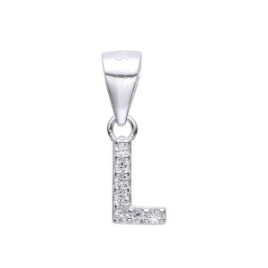 DIJE CON CRISTAL DE PLATA 925 - L