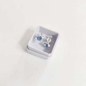 Abridores con Cristal - Celeste