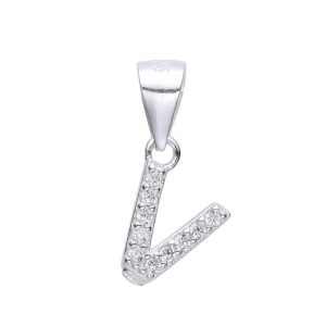 DIJE CON CRISTAL DE PLATA 925 - V