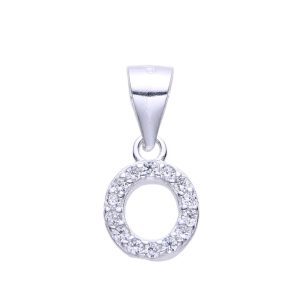 DIJE CON CRISTAL DE PLATA 925 - O