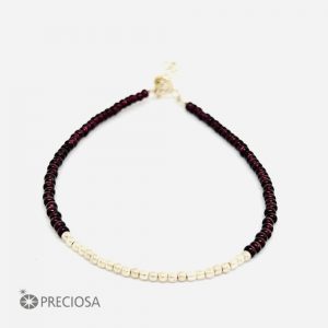 PULSERA CON CRISTALES DE PLATA 925 - Morado