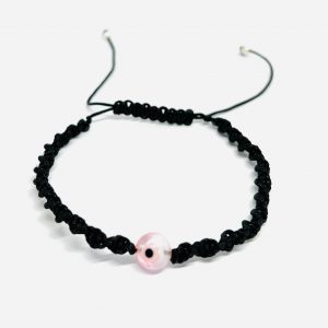 PULSERA DE HILO CON PLATA 925 - Negro