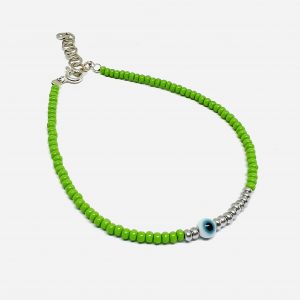 PULSERA CON CRISTALES DE PLATA 925 - Verde Claro