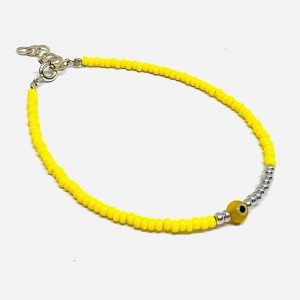 PULSERA CON CRISTALES DE PLATA 925 - Amarillo