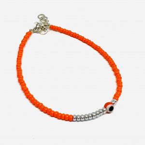 PULSERA CON CRISTALES DE PLATA 925 - Naranja