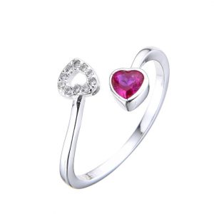 ANILLO CON CRISTAL DE PLATA 925