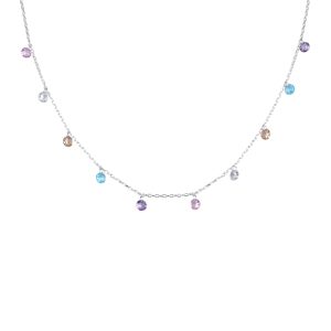 GARGANTILLA CON CRISTAL DE PLATA 925