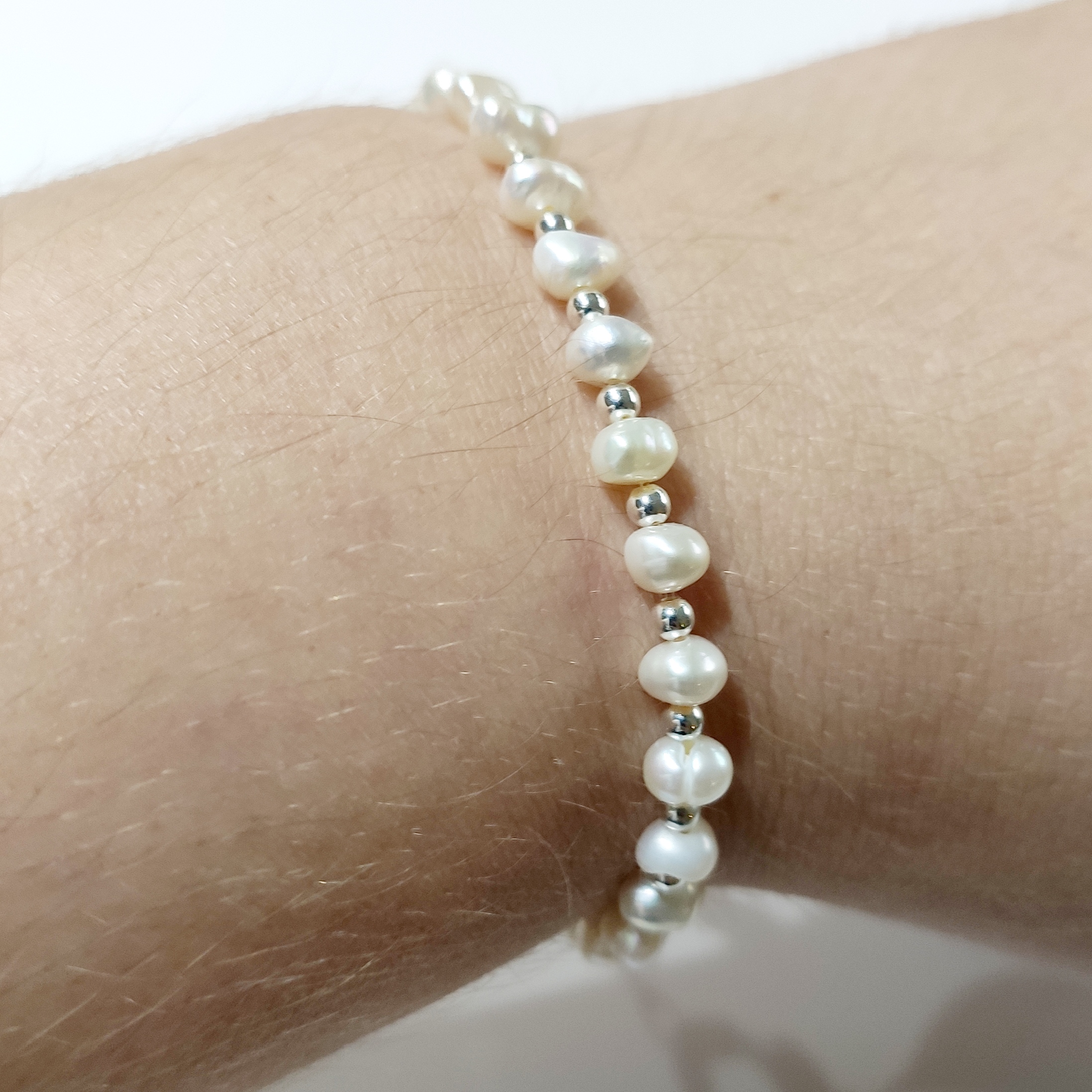 PULSERA CON PERLA DE PLATA 925 - Imagen 2