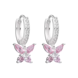 HUGGIES 14MM CON CRISTAL DE PLATA 925