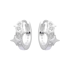 HUGGIES 12MM CRISTAL DE PLATA 925
