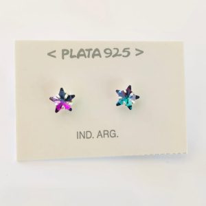 Aros con Cristal de Plata 925 - Vitrail Violet