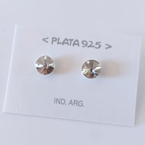 Aros con Cristal de Plata 925 - Silver Night