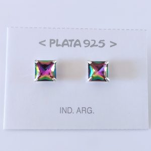 Aros con Cristal de Plata 925 - Vitrail Medium