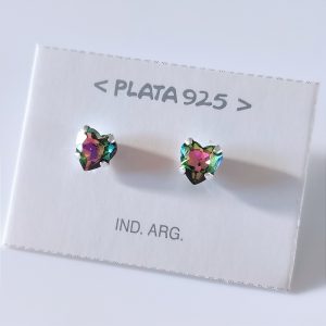Aros con Cristal de Plata 925 - Vitrail Medium