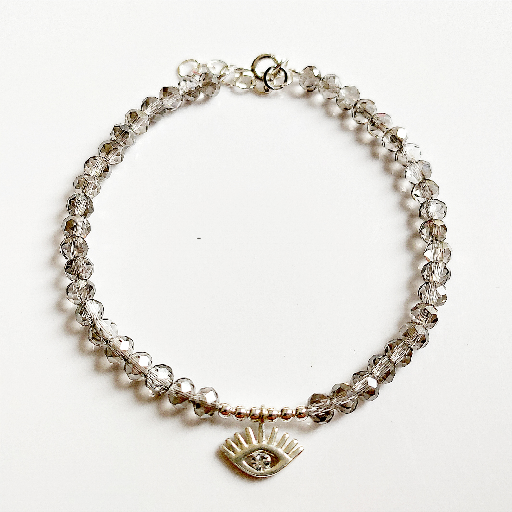 PULSERA CON CRISTALES DE PLATA 925