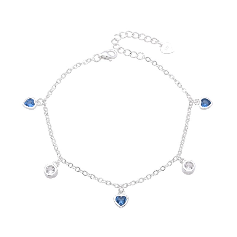PULSERA CON CRISTAL DE PLATA 925