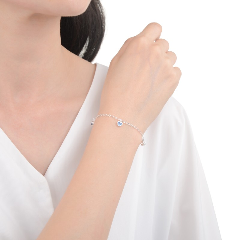 PULSERA CON CRISTAL DE PLATA 925 - Imagen 2