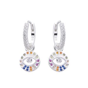 HUGGIES 12MM CON CRISTAL DE PLATA 925