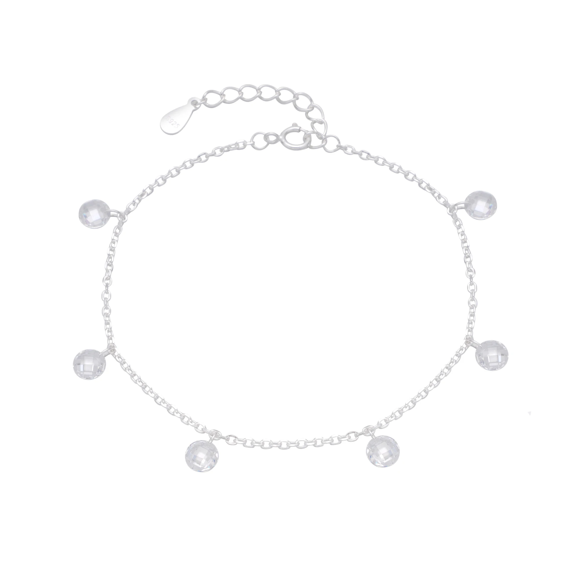 PULSERA CON CRISTAL DE PLATA 925