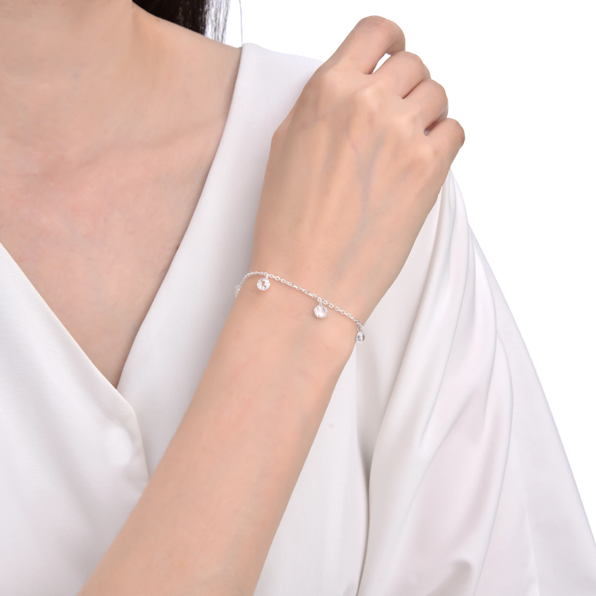 PULSERA CON CRISTAL DE PLATA 925 - Imagen 2