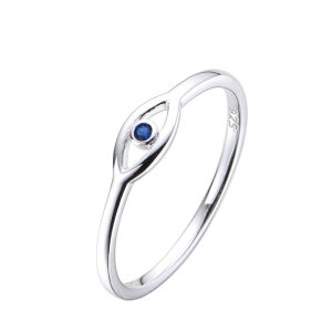 Anillo Cristal de Plata 925 - 16
