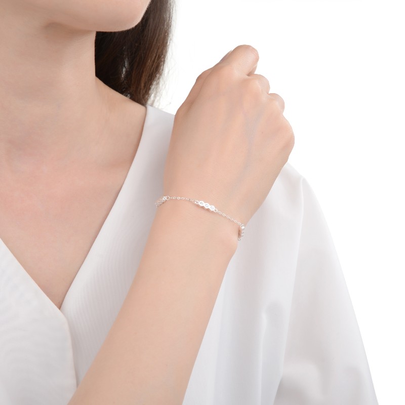 PULSERA CON CRISTAL DE PLATA 925 - Imagen 2