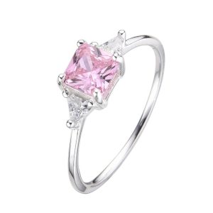 Anillo con Cristal de Plata 925 - 16