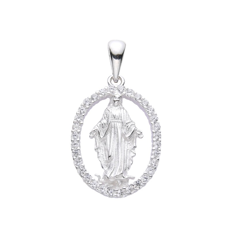 Dije con Cristal Plata 925