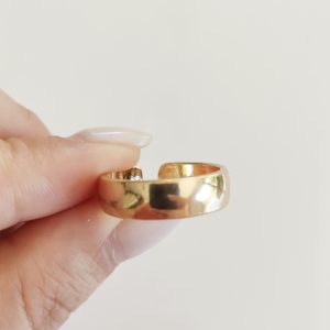 ANILLO ACERO DORADO AJUSTABLE - Variedad 3
