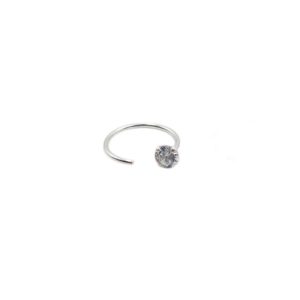 Piercing Argolla con Cristal Plata 925