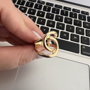 ANILLO ACERO DORADO - 18