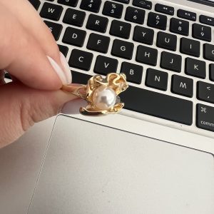 ANILLO ACERO DORADO - 15