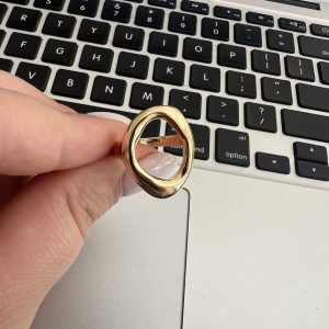 ANILLO ACERO DORADO - 15