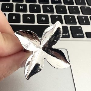 ANILLO ACERO PLATEADO AJUSTABLE