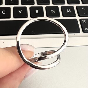 ANILLO ACERO PLATEADO - 15