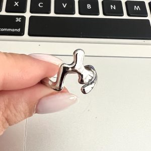 ANILLO ACERO PLATEADO AJUSTABLE