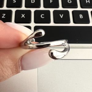 ANILLO ACERO PLATEADO AJUSTABLE