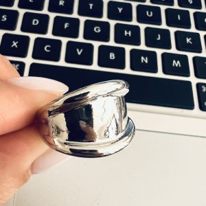 ANILLO ACERO PLATEADO AJUSTABLE