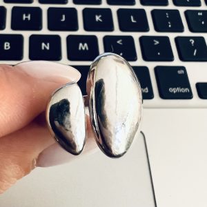 ANILLO ACERO PLATEADO AJUSTABLE