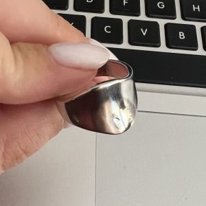 ANILLO ACERO PLATEADO - 15