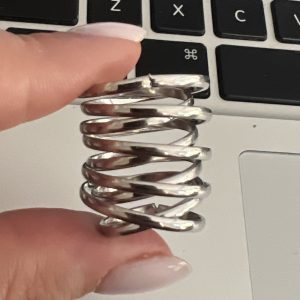 ANILLO ACERO PLATEADO - 10