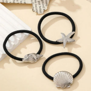 Gomita Elástica con Dije Metalizado