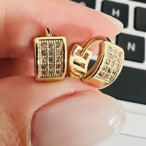 HUGGIES 11MM DORADO C/ DET ZIRCON