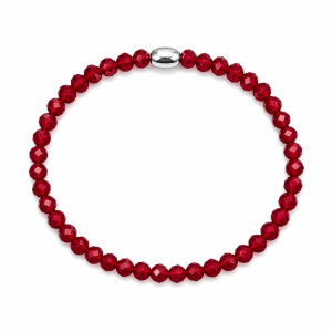 PULSERA ELASTIZADA CRISTAL DE PLATA 925