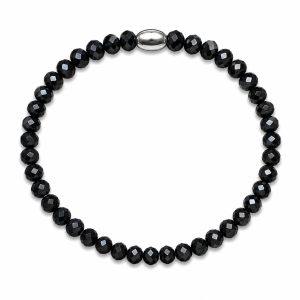 PULSERA ELASTIZADA CRISTAL DE PLATA 925
