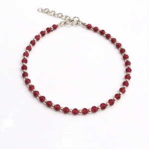 PULSERA PIEDRA NATURAL PLATA 925