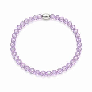 PULSERA ELASTIZADA CRISTAL DE PLATA 925