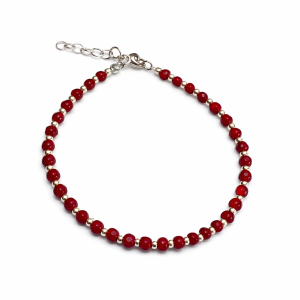 PULSERA PIEDRA NATURAL PLATA 925